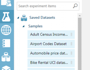 AzureMLの操作：モデルの作成